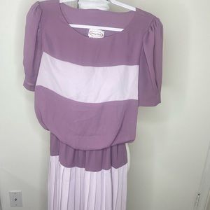 Two tone purple dress